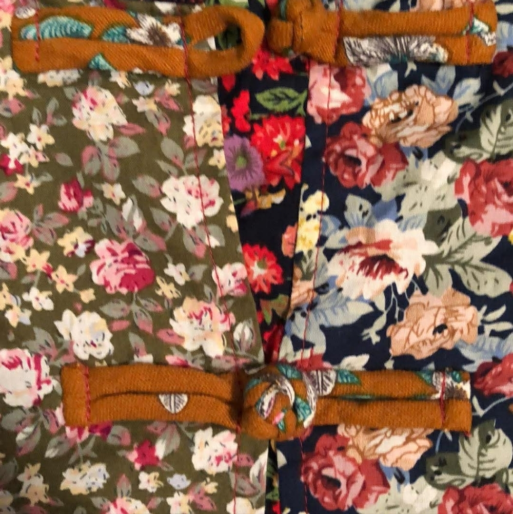 Luan Zai Colorful Patchwork Coat - Picture 3 of 6